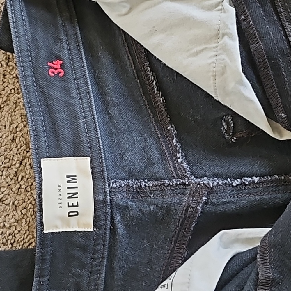 Like New Le Crop Sezane Jeans, Black, Size 2 (34 European size) - Picture 2 of 6